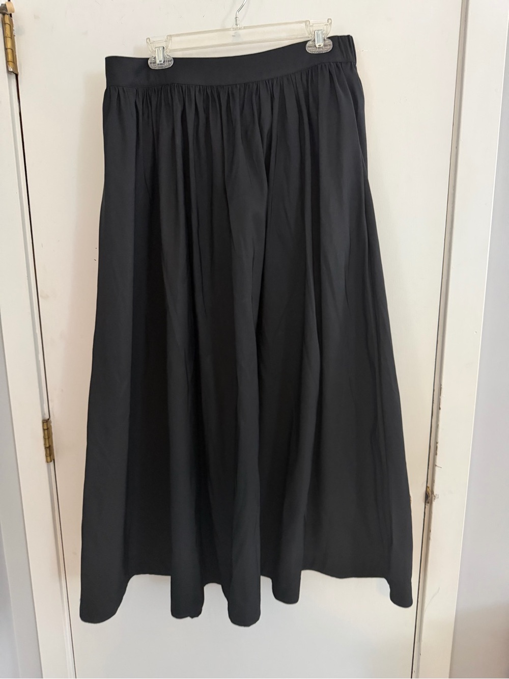 a new day Black Maxi Skirt with Gathered Waist | Large